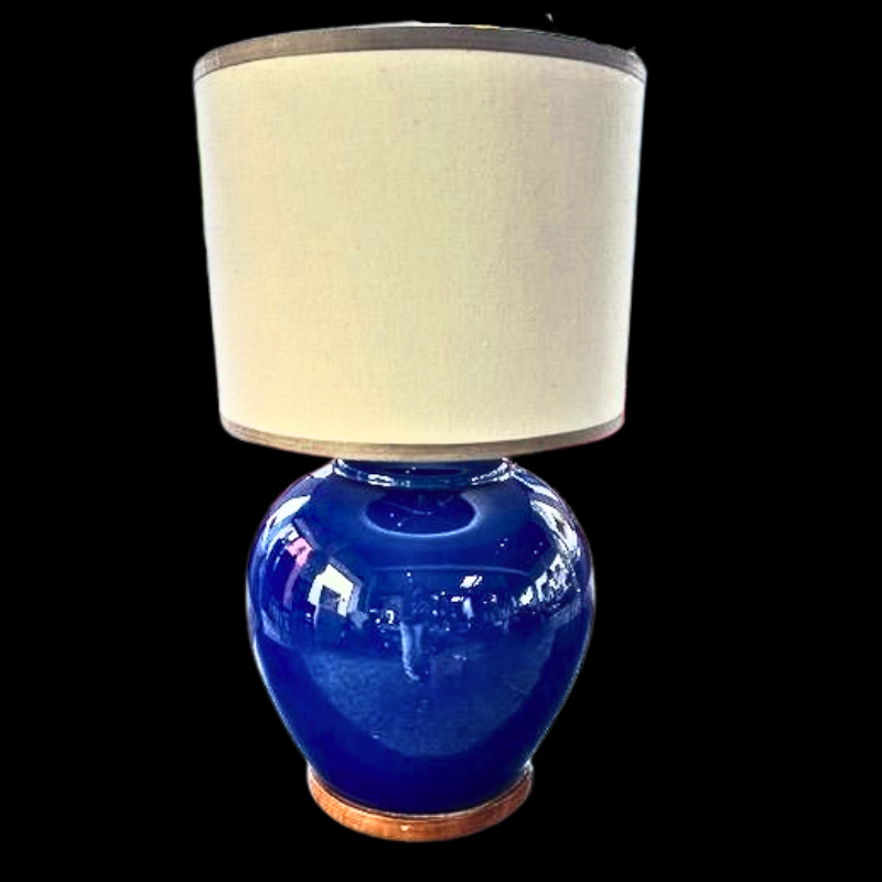 Vintage Ralph Lauren Lamp in Yves Klein Blue