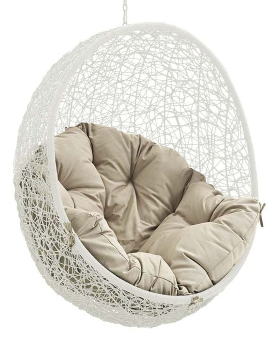 Hide Outdoor Patio Swing Chair (Cushion & Chain Included)