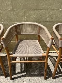 Ethimo Kilt Teak Outdoor Lounge Chairs