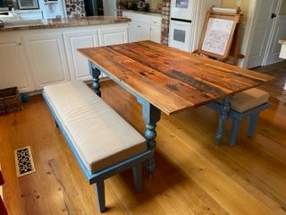 *Vermont Custom made expanding farm table