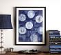 Pottery Barn Abstract Indigo Circles Wall Art