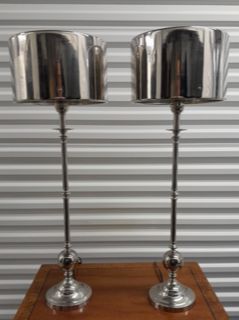 Vintage Arteriors Layla Grace Stainless table lamp EACH