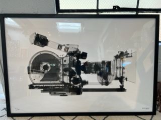 Xray of Camera used by Stanley Kubrick on his film 2001: A Space Odyssey.