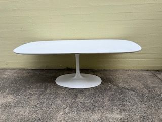 Burke Vintage Burke Pedestal Table, 95w 42.5d 28.75h