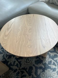 Custom Design Ash Stained Oak Table Tripod legs