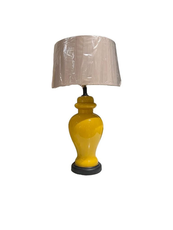 *Vintage Sunflower Yellow Ceramic Gourd lamp