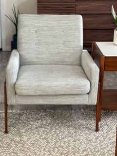 MCM Article gray accent chairs- PAIR