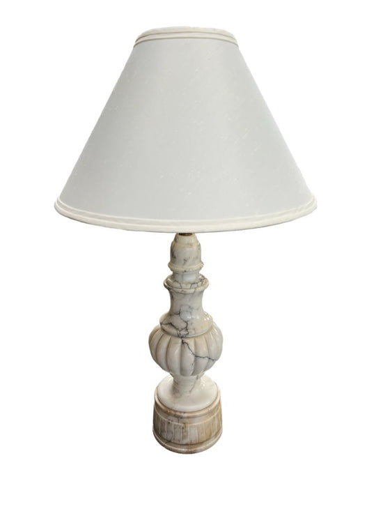 Vintage white Marble table lamp