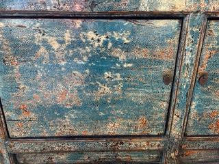 *Antique Turquoise Oxidized Lacquer Tansu