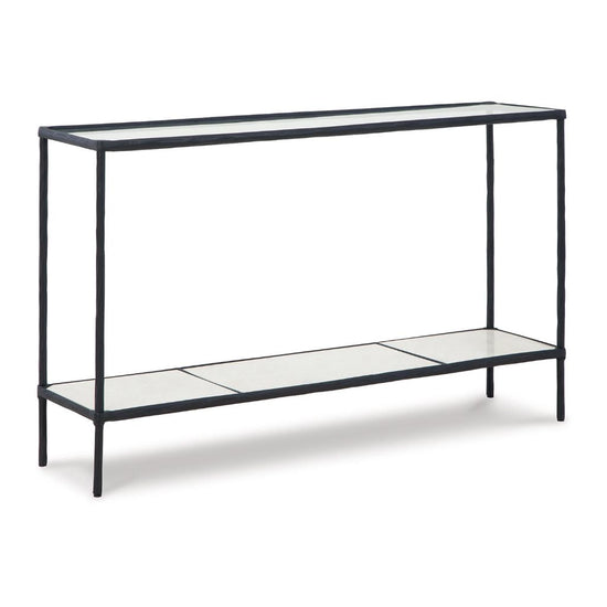 Oly Studio Jonathan Antique steel and mirror Console Table