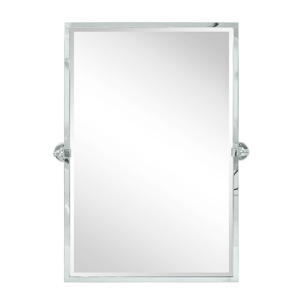 *RH Chrome Linear Frame, Sides Wall Mount, Beveled, 36&quot;H x 24&quot; W