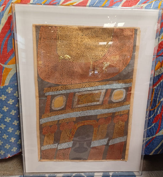 *Signed Abstract Geometric Lithograph by Carol Summers.