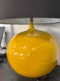 Vintage Mustard Ceramic Table Lamp