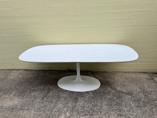 Burke Vintage Burke Pedestal Table, 95w 42.5d 28.75h