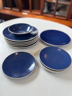 *Rare Sasaki Sapphire Salad/Dessert Plates      SET OF 4