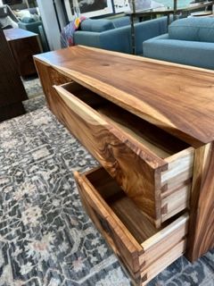 Reclaimed Teak media console/bench