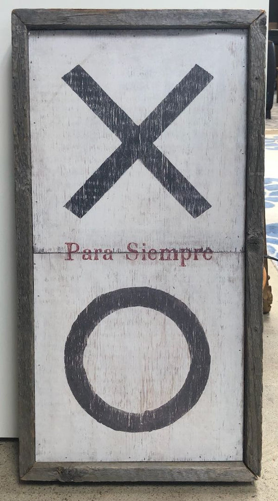 "XO Para Siempre" Stencil Print
