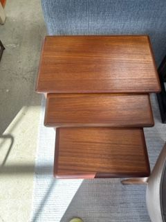 MCM Teak Nesting Table set from Denmark