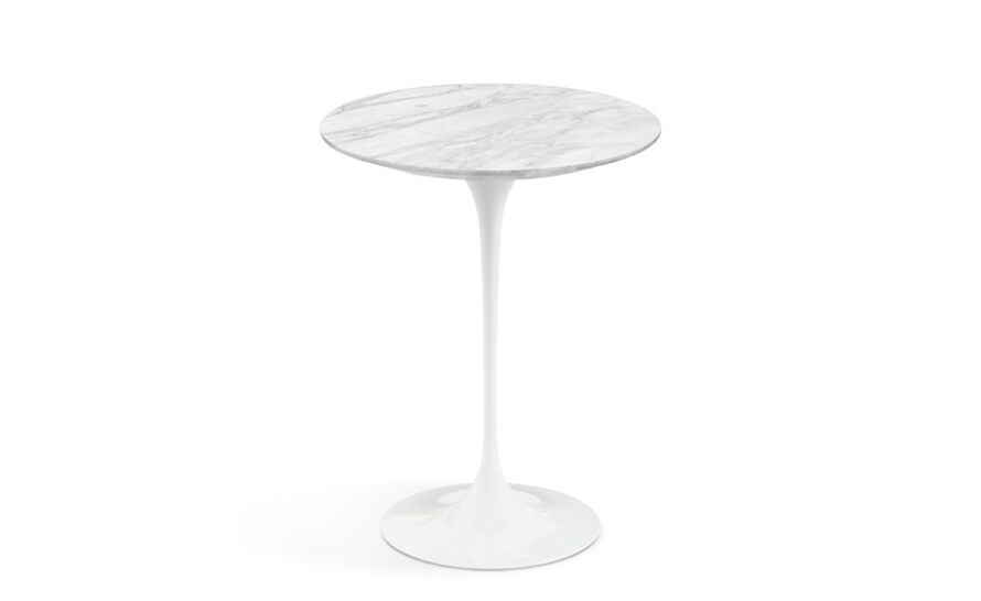 Carerra Marble tulip base side table