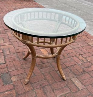 Mcquire Indoor/Outdoor Table - Glass Top (AS IS)