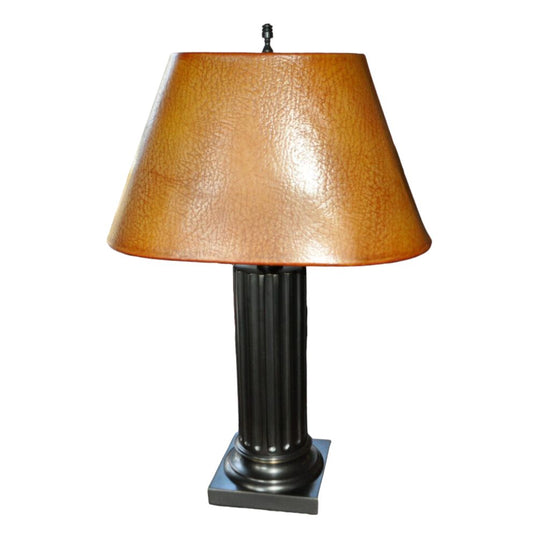 RH Bronze Column Table Lamps