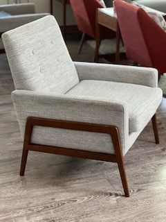 MCM Article gray accent chairs- PAIR