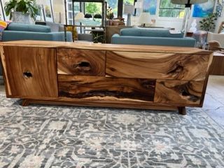 Reclaimed Teak media console/bench