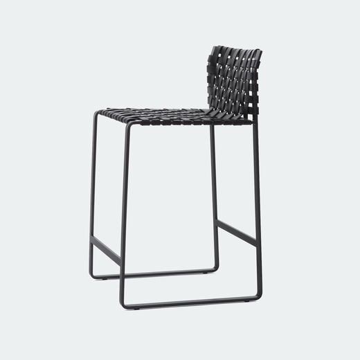 Marc Albrecht for Holly Hunt Low Woven Back Counter Stool    EACH
