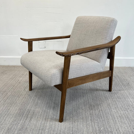 Williams Sonoma Century Wood Upholstered Chair.  Original Price $1049