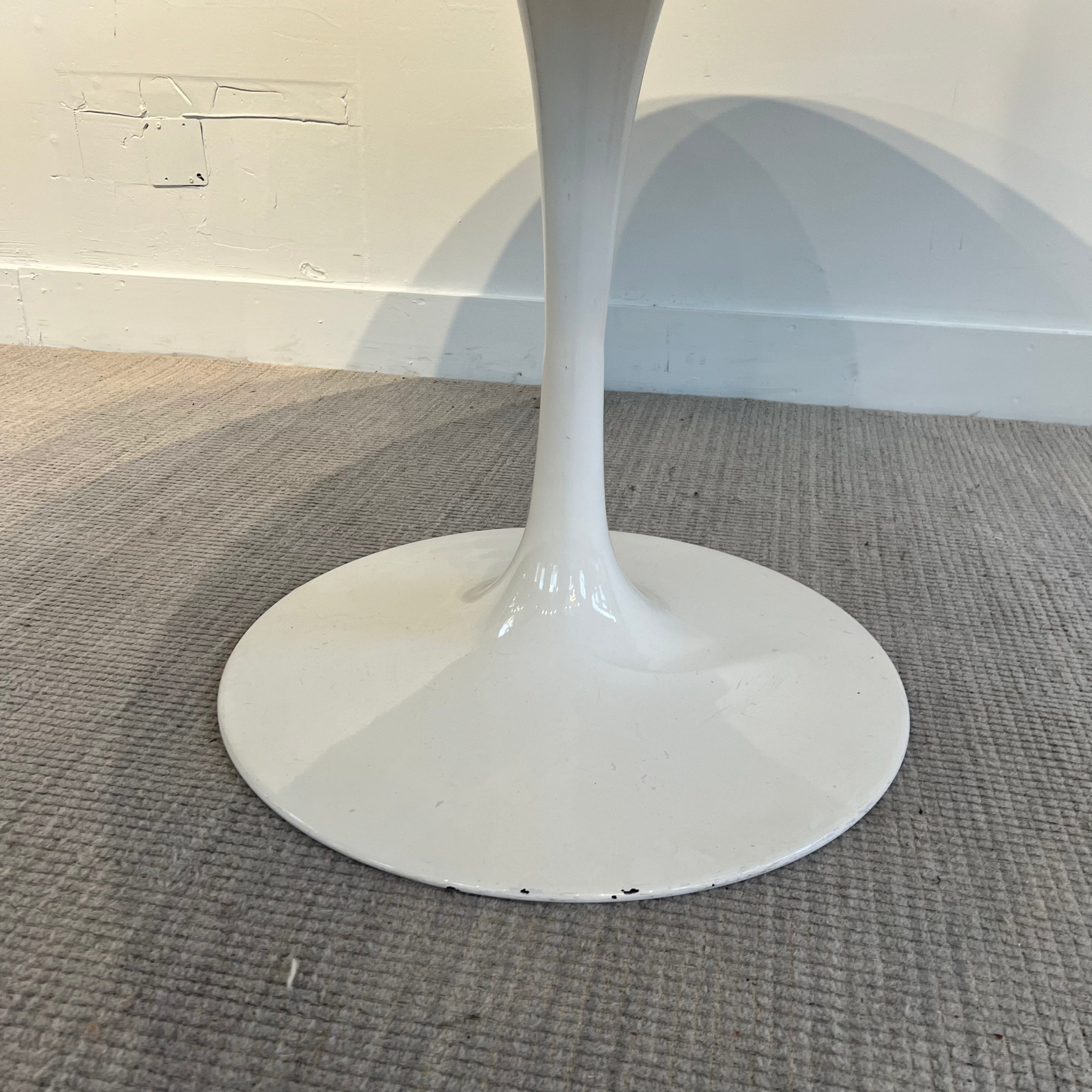 Tulip Dining Table With White Base