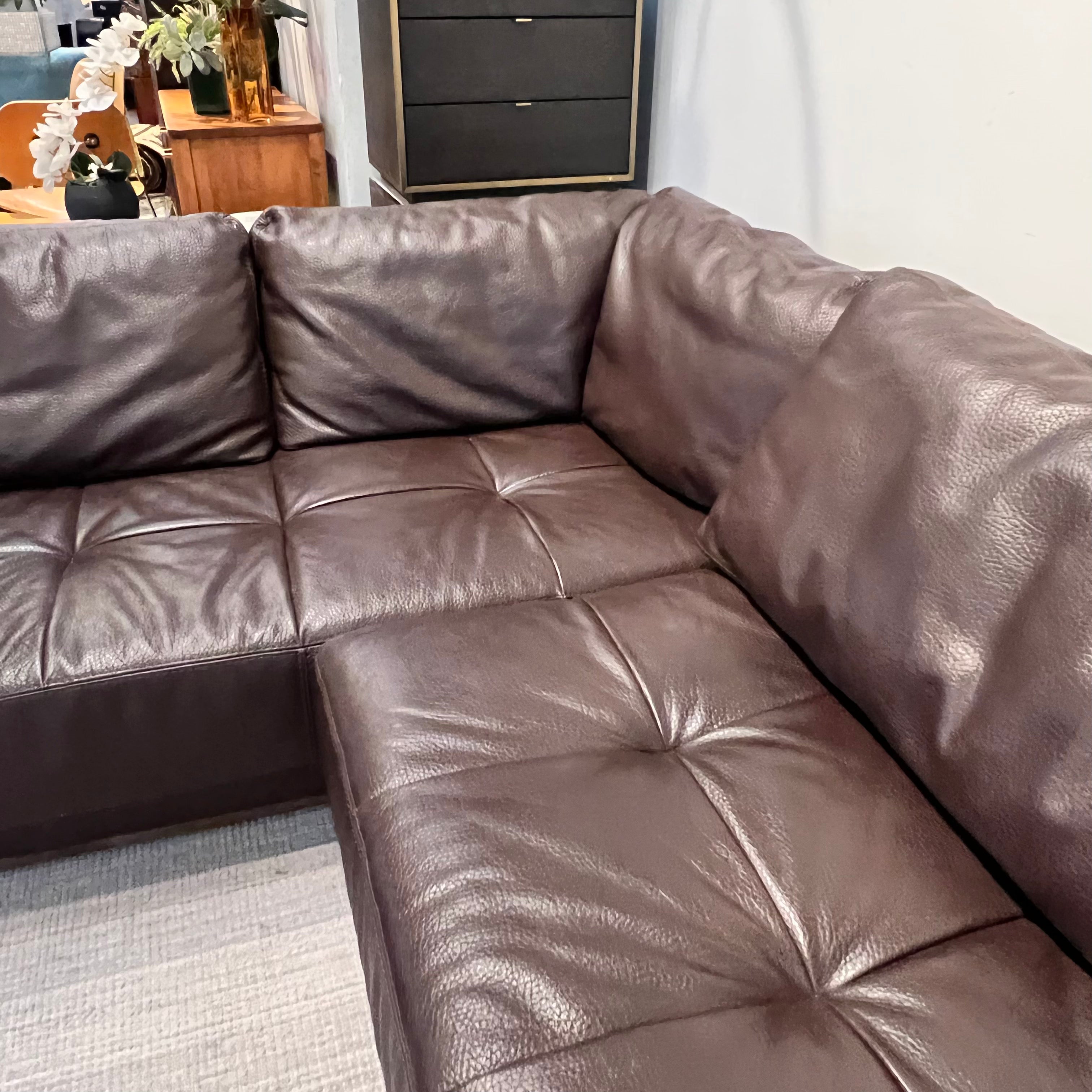 Roche Bobois Leather Sectional