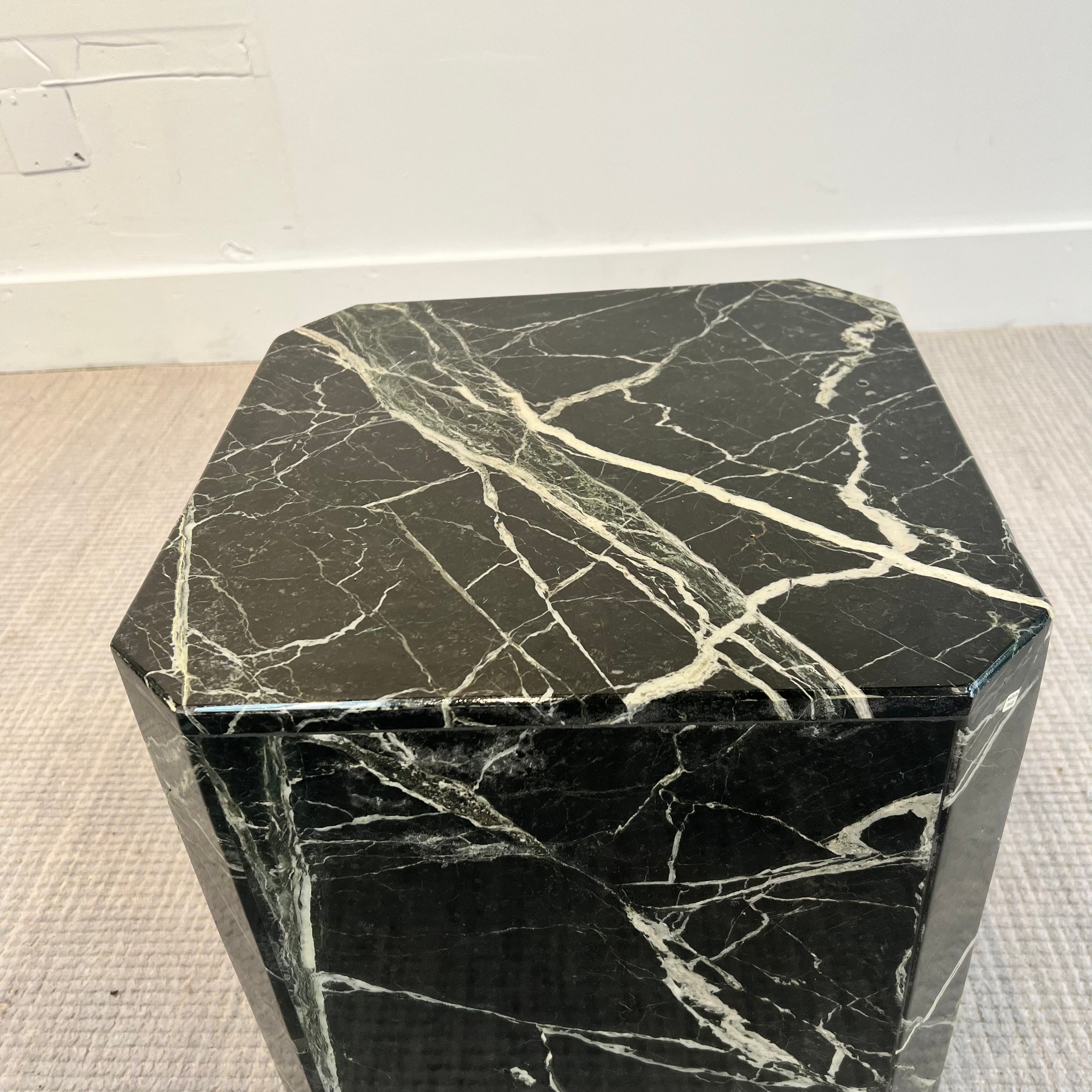 **Custom Marble Plynth accent table