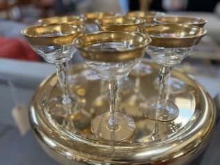 Tiff Minton Martini Glasses Set of 8