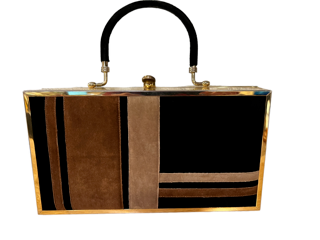 Lou Taylor Miami Vintage Handbag, 11" x 6.5"