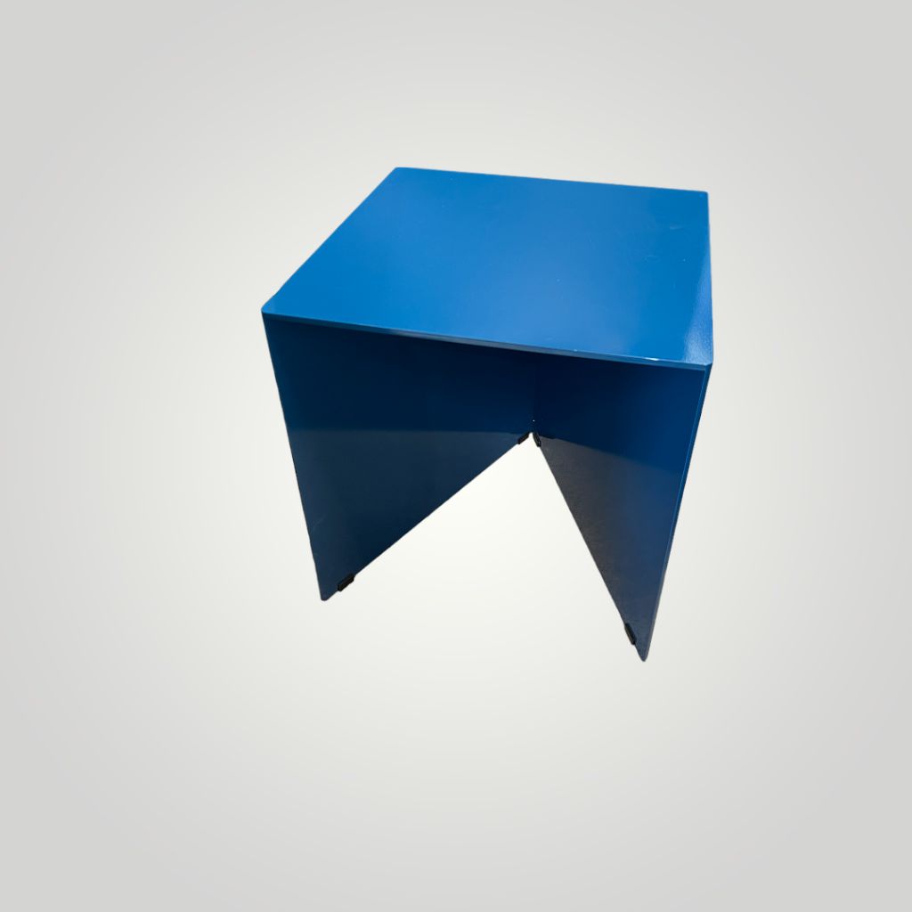 The CFC 12 Pentagon side table- blue steel